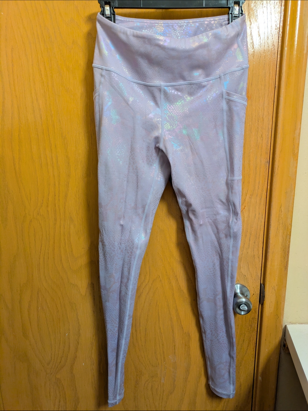 CVG  Lavender Iridescent Snake Print Leggings